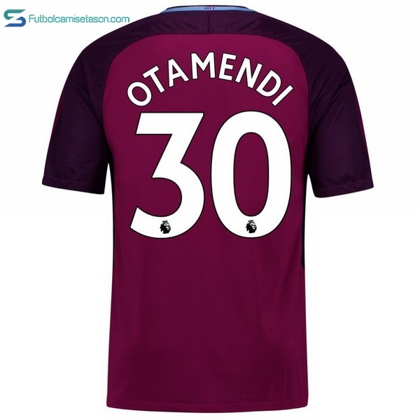 Camiseta Manchester City 2ª Otamendi 2017/18